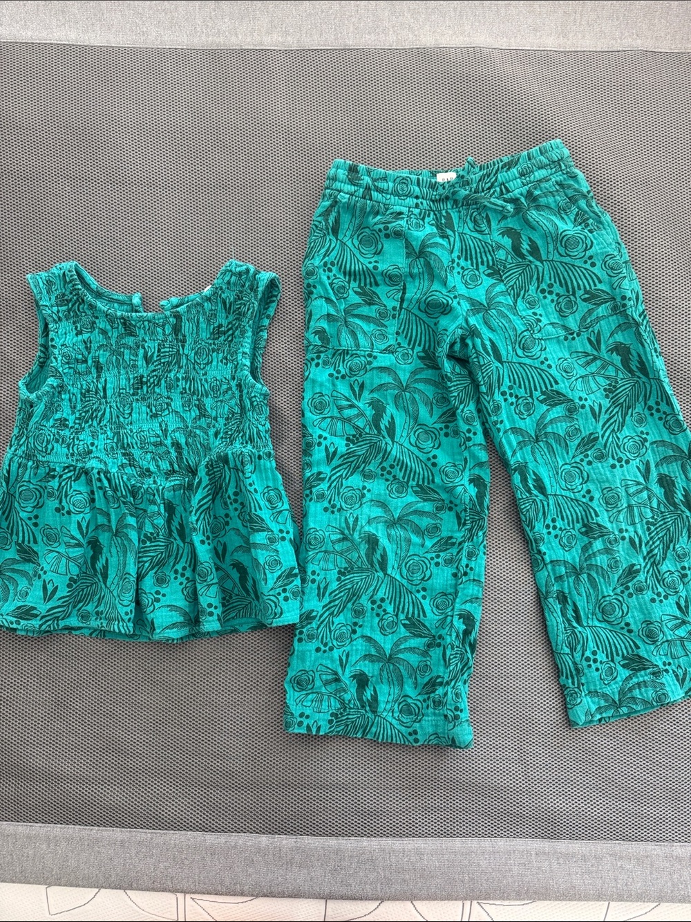 Girl Teal Two-Piece Set
